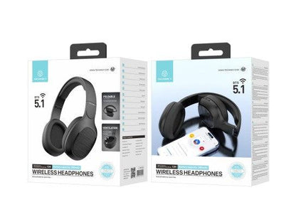 Y527 Auriculares Sem Fios On-Ear Com Tecnologia Bluetooth, Leves, Confortáveis Preto - Bujitech