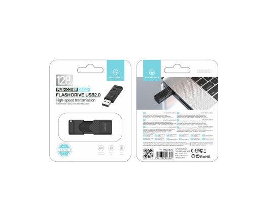 Pen Usb 128Gb Usb 2.0 Preto - Bujitech