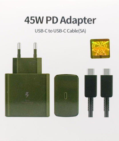 Carregador 45W PD Adapter USB-C TO USB-C - Bujitech