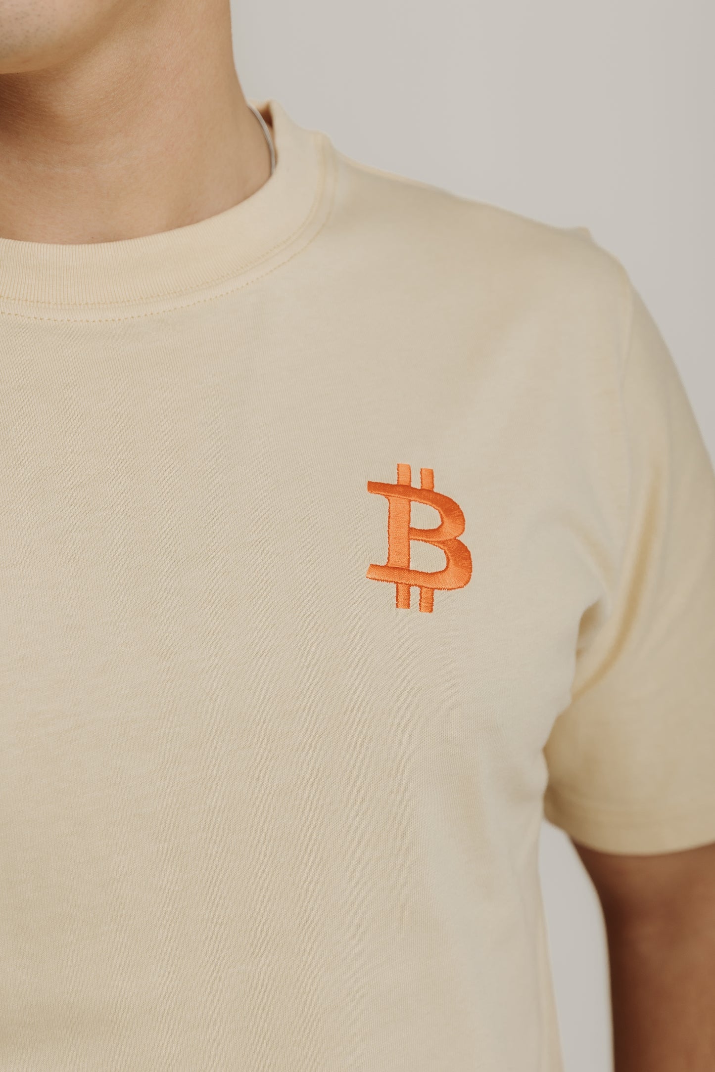 T-shirt Bitcoin - regular (Beje)